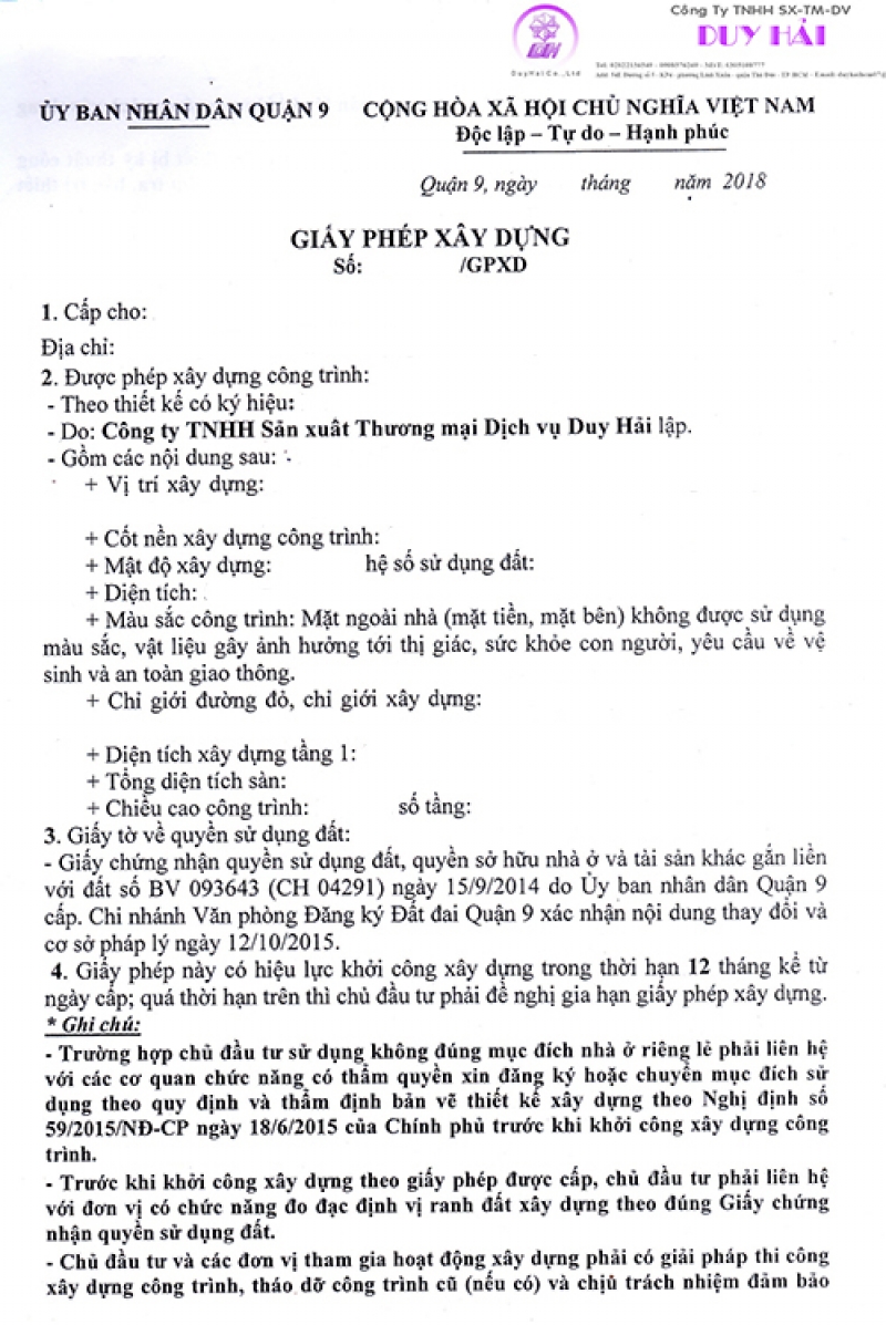 Dịch Vụ Xin Giấy Ph&eacute;p X&acirc;y Dựng  &ndash; Tại Tp.Hồ Ch&iacute; Minh